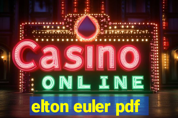 elton euler pdf